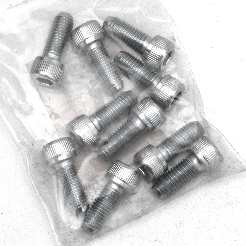 10Pck Allen Bolt 1/4-28X5/8 Inch Unf Zinc