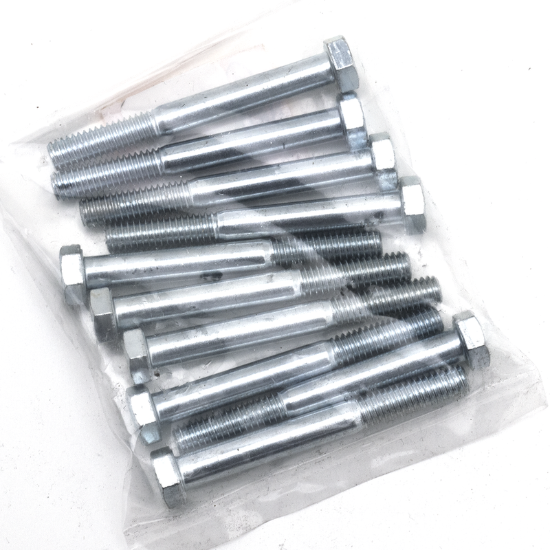 10Pck Hex Bolt 5/16-18X2-3/4 Inch Unc Zinc
