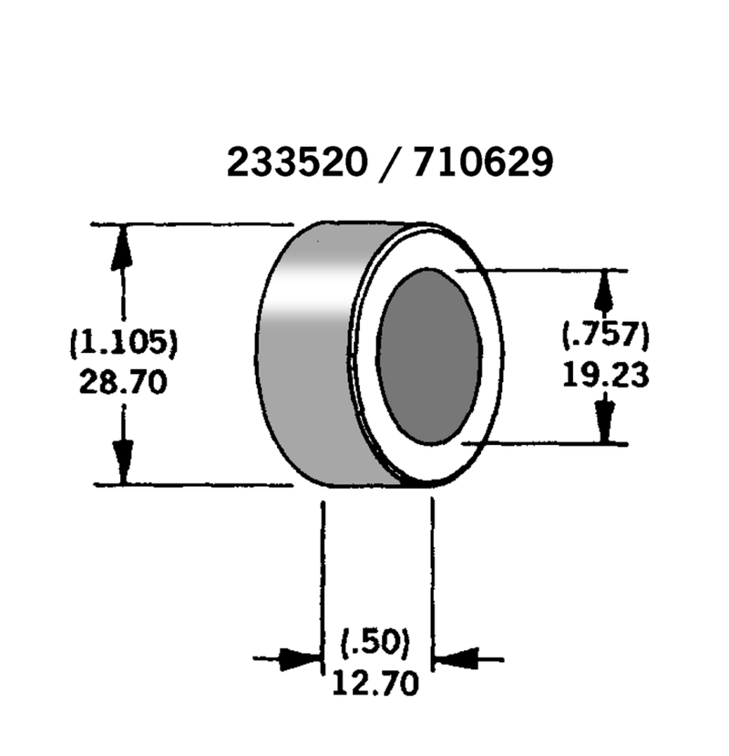 Axle Spacer Zinc Plated