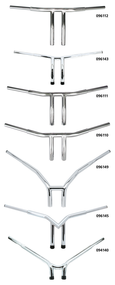 Fat Bubba 1.25 Inch Chrome T-Bar 10 Inch Ris