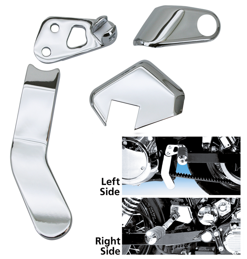 Passenger Brckt & Cover Set Fxd Chrome