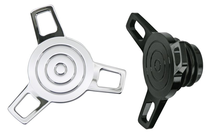 Chrome Screw-In 96-E18 Spinner Cap Nonvent