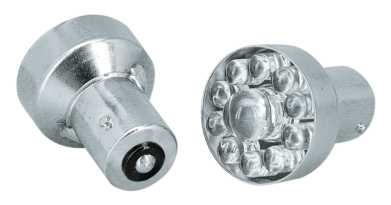 Clear Led Bulb Single 12V Ba15S