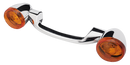 Rear Turn Signal Bar With Bullet Turn Signals Turn Signal Bar Chrome/Amber Flh/T99-13