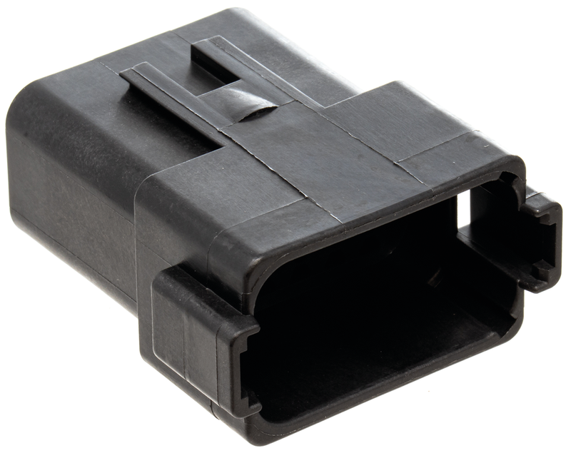 12 Pole Black Pin Housing