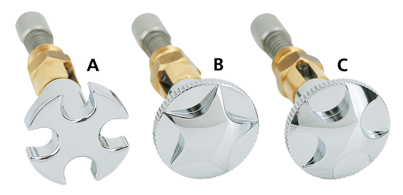 Malteze Cross Enrichener Knob Chrome