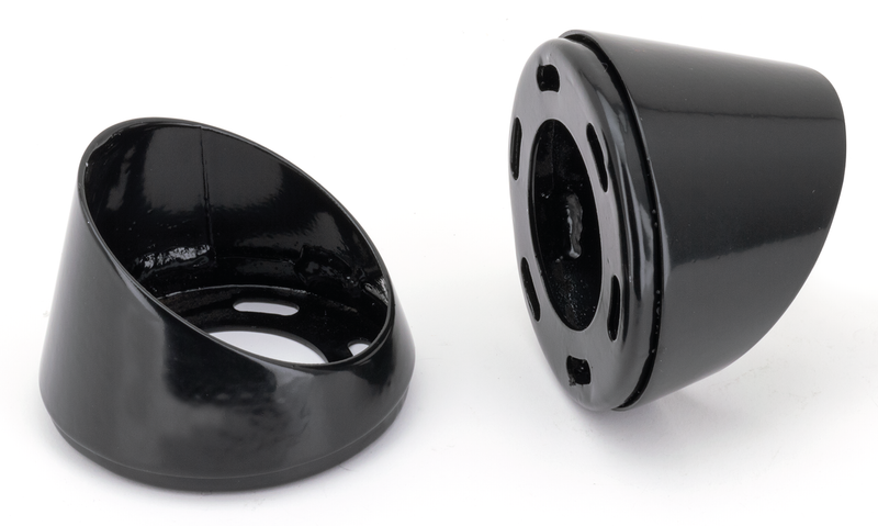 End Caps Race 90 Taper Slash Gls Black