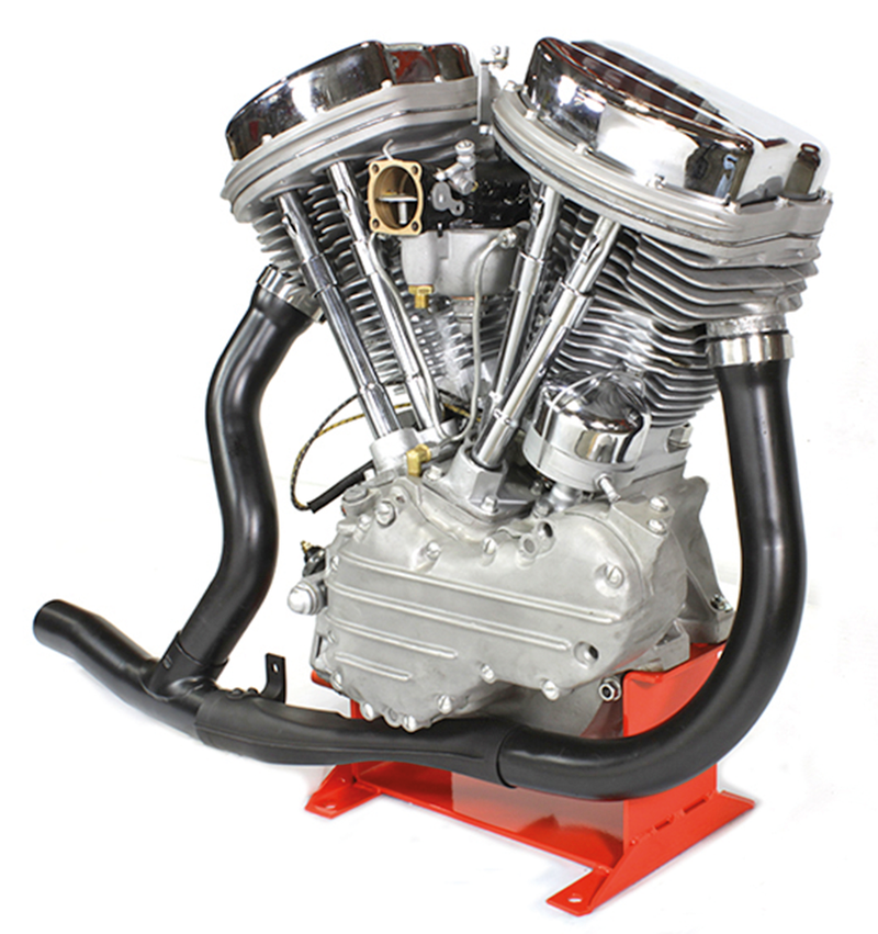 Headers For Panhead 2-1 Complete Exhaust Black Fl48-57