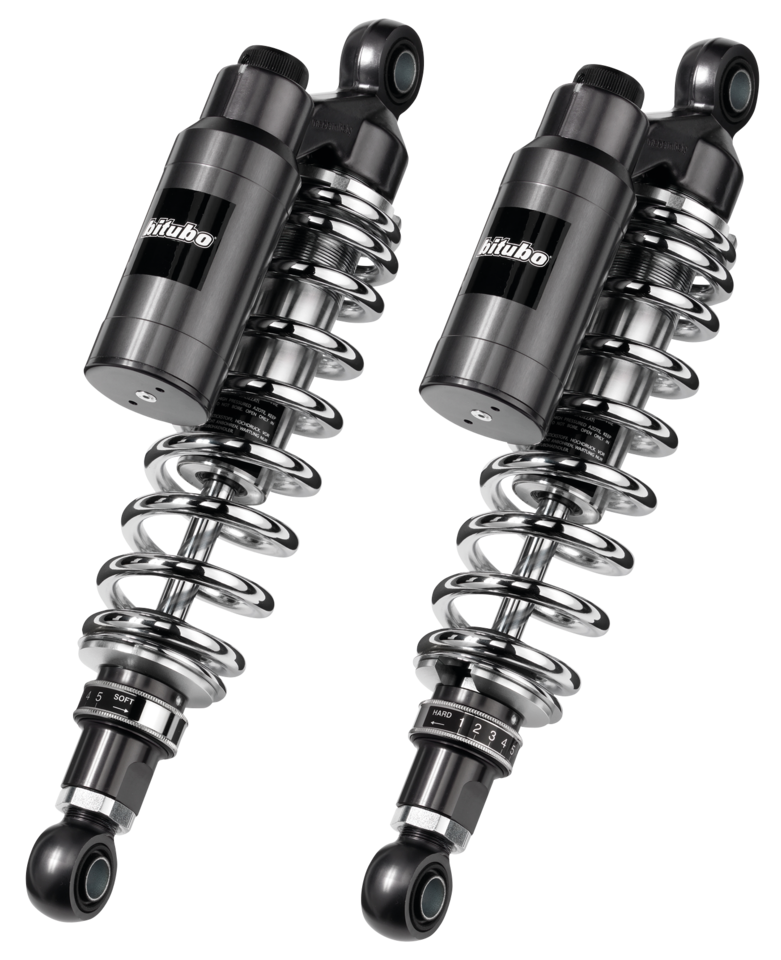 All Chrome / Black Shocks 13 Inch