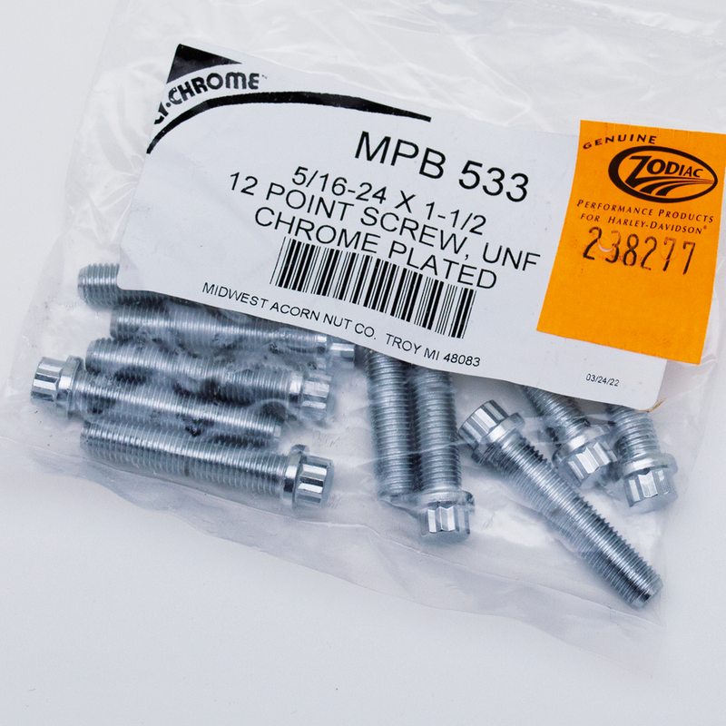 12-Point Screw 5/16-24x1 1/2 Inch UNF - Pack Of 10