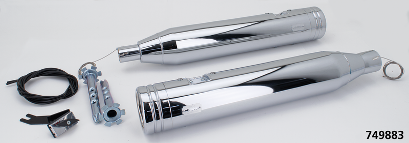 120 Striped End Cap FLH/T21-Up Chrome