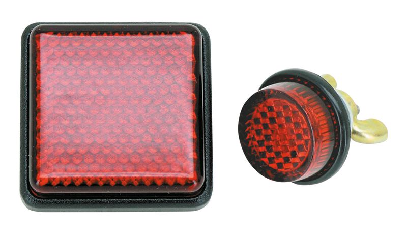 Universal Red Bolt-On Reflector 35X3