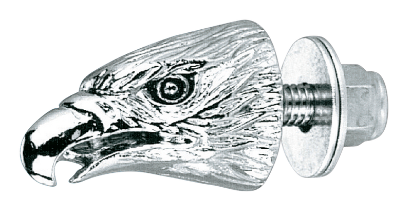 Eagle Head Krommet Black Eyes Chrome