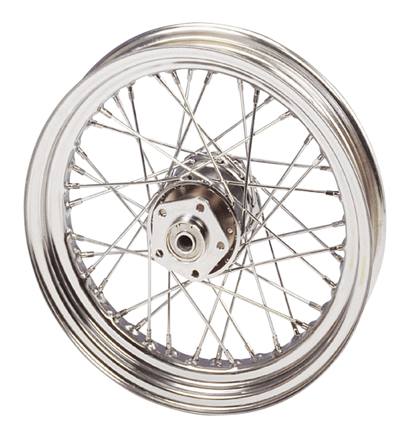 Stock Style Wire Wheels For 1982-1999 Big Twin 3.00X16 For Softail 84-99 Chrome Spokes