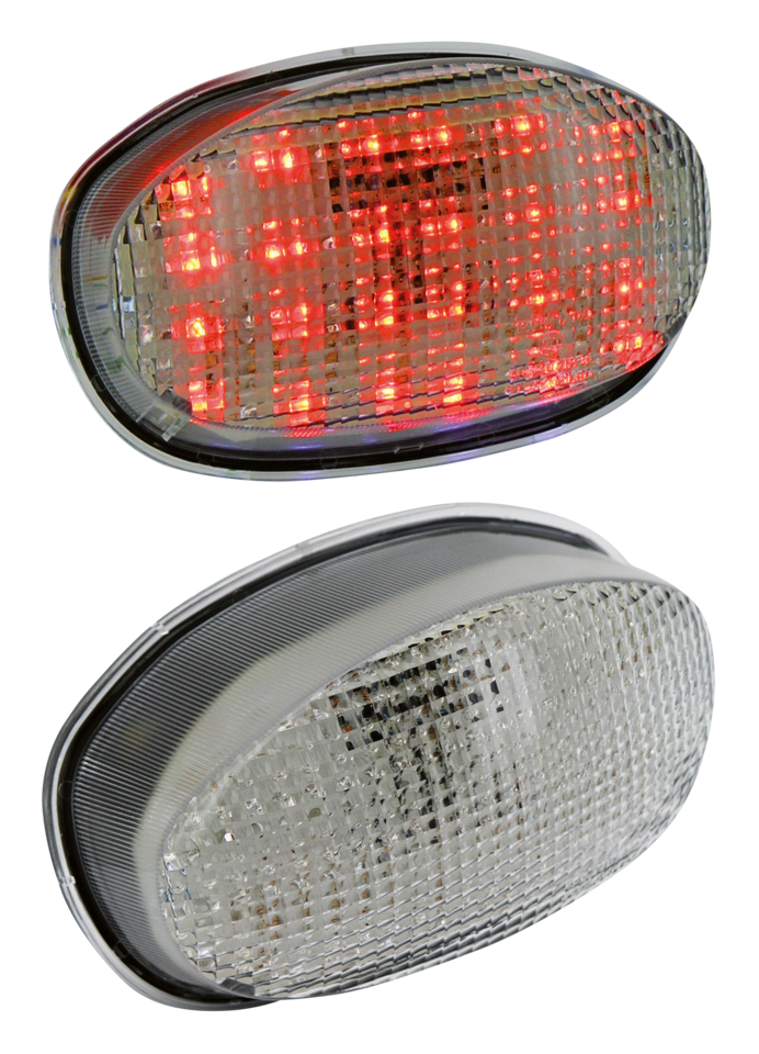 Speed Led Taillight W/Turnsignal Clear