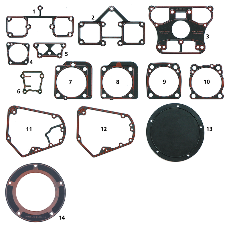 Steel Rocker Cover Gasket Set Shovel 66-84