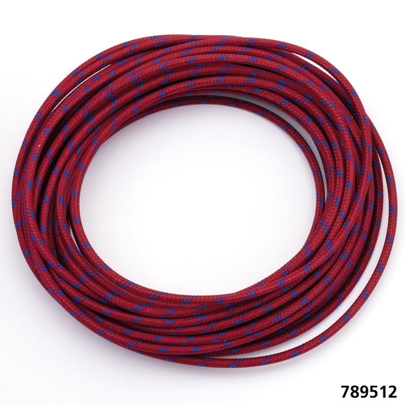 Old School Electrical Wire & Loom Cloth Covered Wire Red/Blue 25Ft