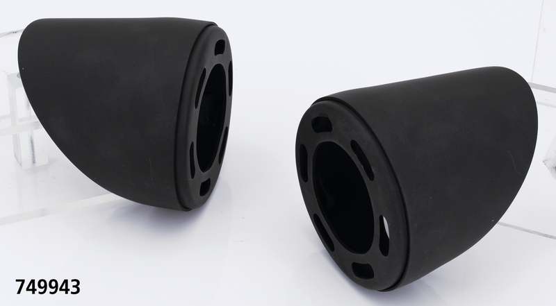 End Caps Royal 80 Short Tapered Black