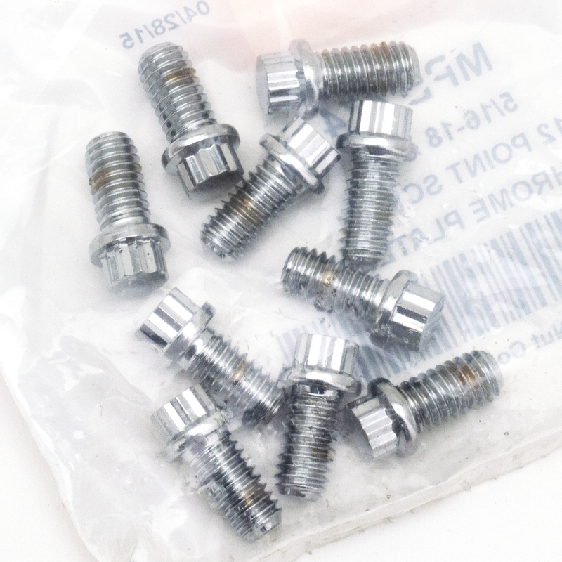 12-Point Bolts 5/16-18 X 5/8 Inch - Pack Of 10