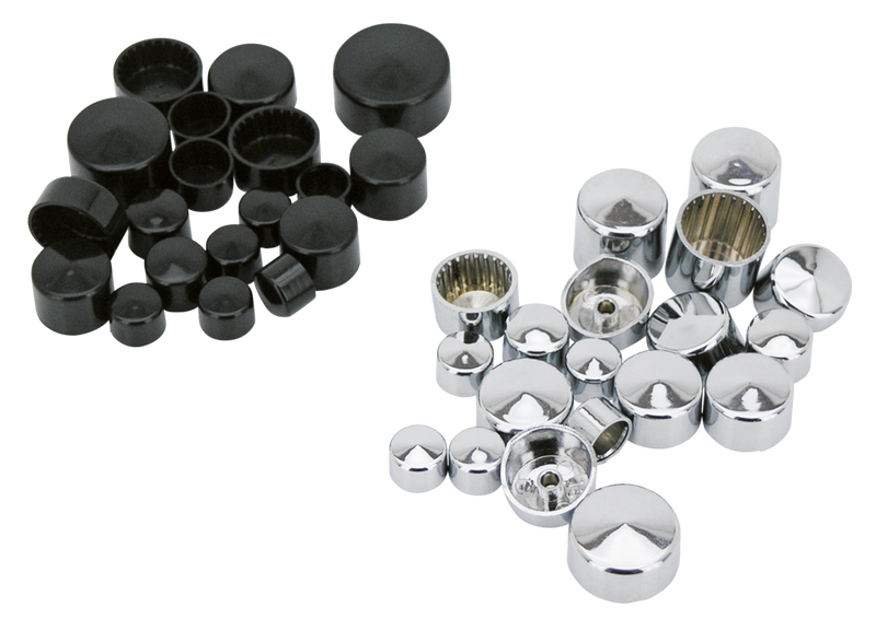 Bolt Cover Kit Me17-Up 105Pc Chrome