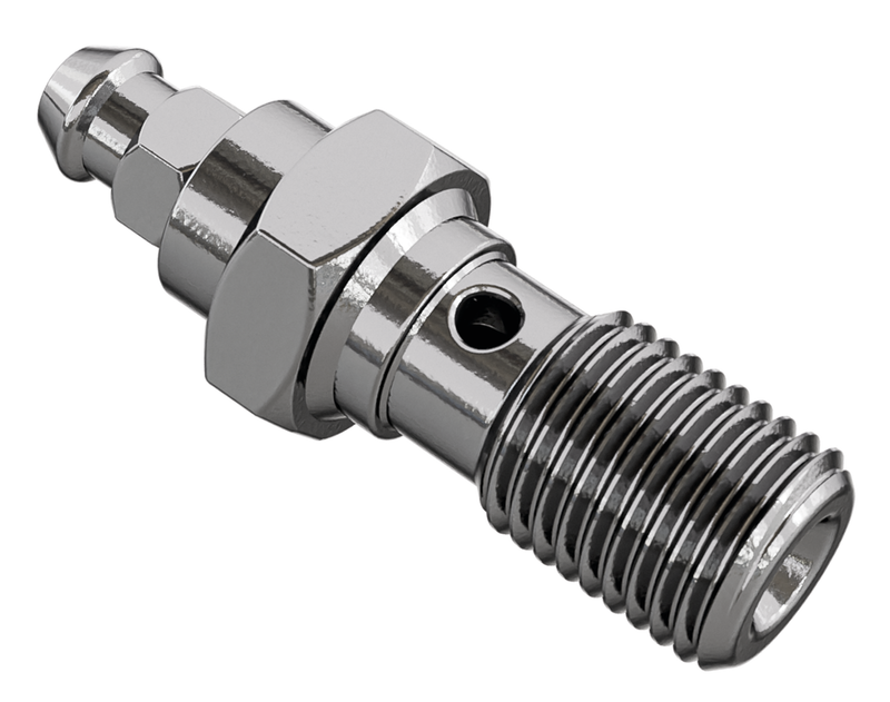 Banjo Bolt With Bleeder Nipple M10x1 Inox