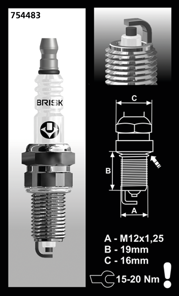 BR15YC Spark Plug Each