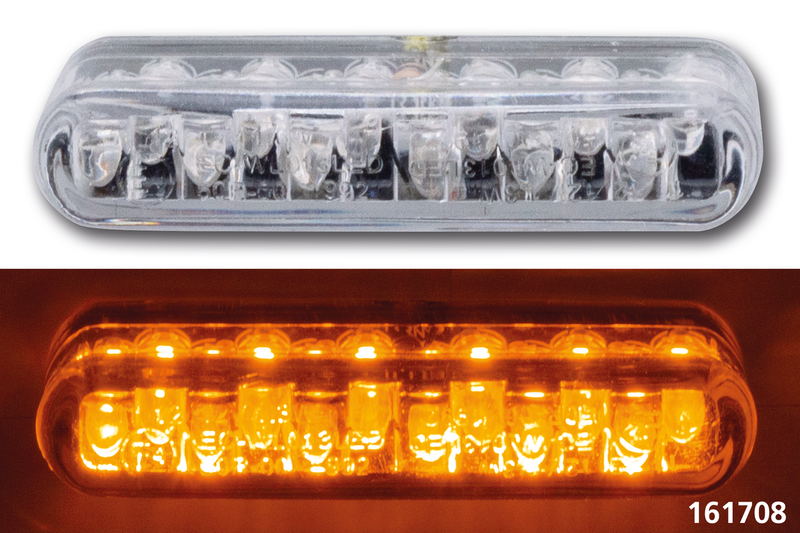 Micro Amber Led Clear Lens T/S Pair