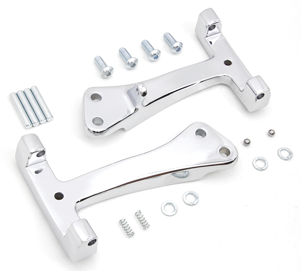 Passenger Board Mounts For Dyna Passenger Board Supports Chrome FXD06-17