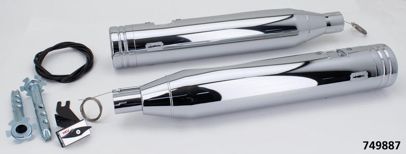 120 Striped End FLH/T21-Up CVO Chrome