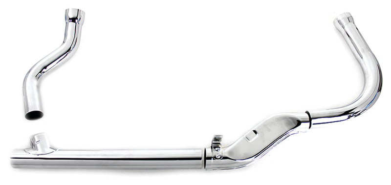 Headers For Panhead 2-1 Complete Exhaust Chrome Fl58-64