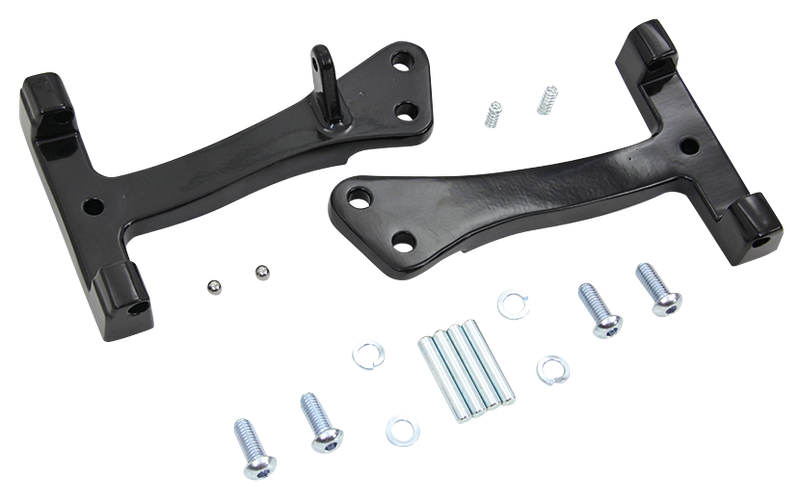 Passenger Board Mounts For Dyna Passenger Board Supports Black FXD06-17