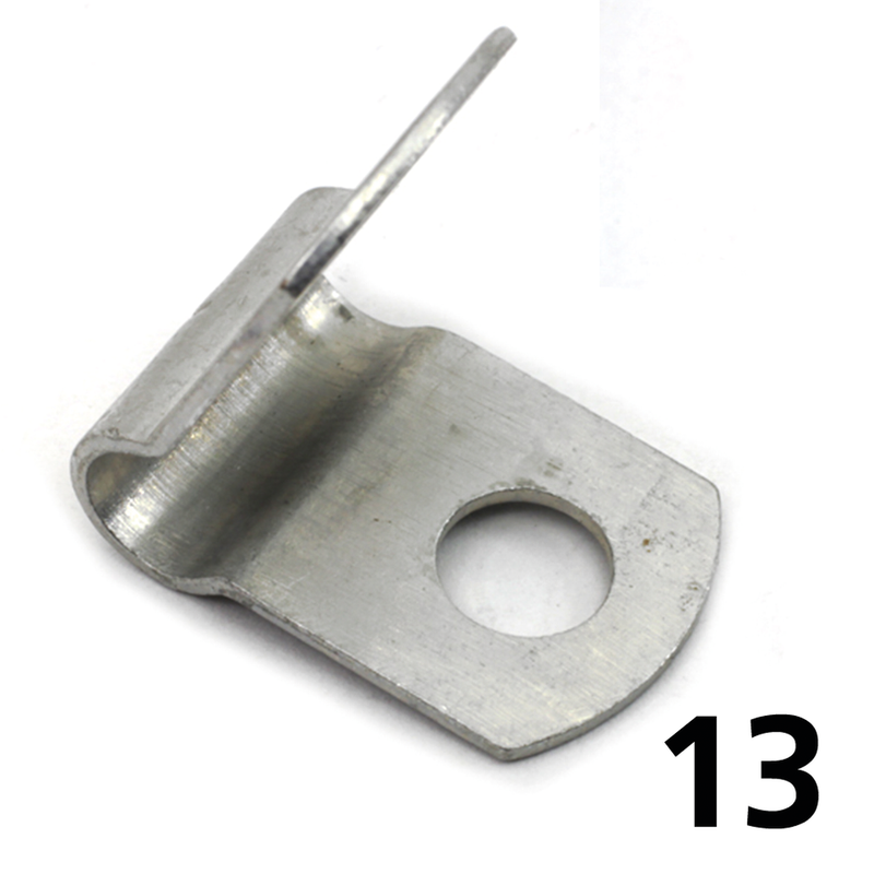 White Plated Timer Cable Clamp BT49-64