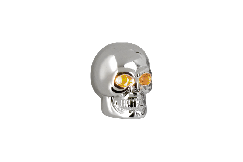 Cobalt Small Chrome Skulls Amber Leds