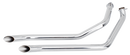 Gooseneck Drag Pipes For Fx Shovelhead Goose Drag Pipes Chrome Fxe70-84
