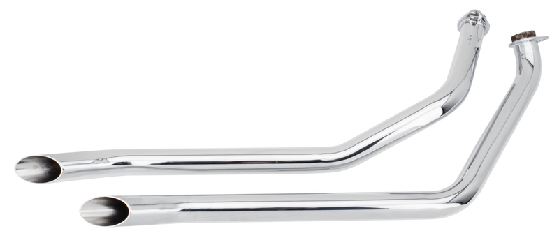Gooseneck Drag Pipes For Fx Shovelhead Goose Drag Pipes Chrome Fxe70-84