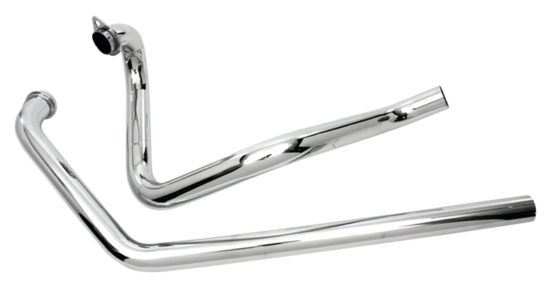 True Dual Headers For Late Shovelhead True Dual Exhaust Headers Chrome Fl70-84