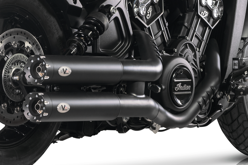 Twin Dark Mufflers 90Mm Revolver Scout22