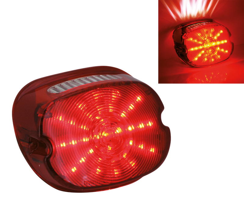 Lowpro H-D Led Taillight Red Lens E-Approved