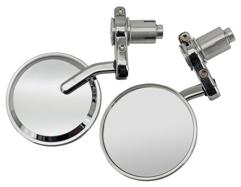 Solo Chrome 7/8 Inch Bar-End Mirrors