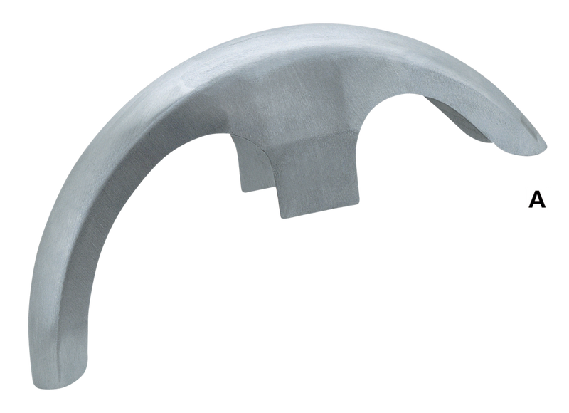 21 Inch Outlaw Raw Steel Front Fender