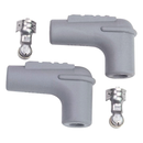 90 Deg Plug Boots Grey Pair