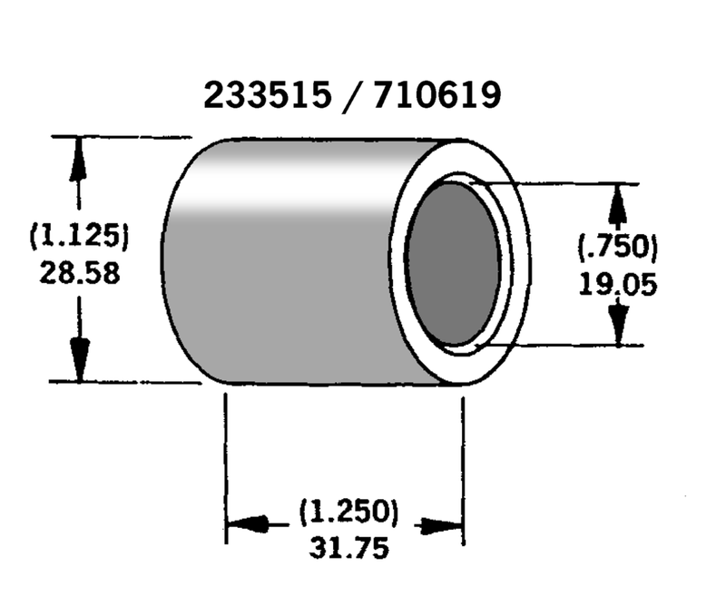 Axle Spacer Zinc Plated
