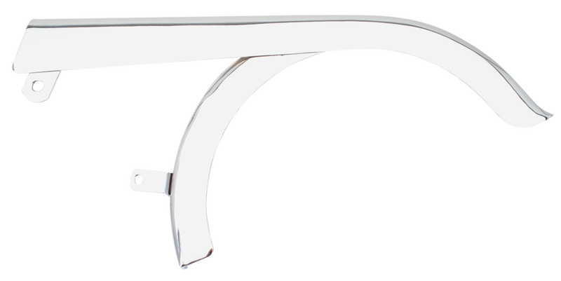 Rider Footboard Heel Guard Chrome