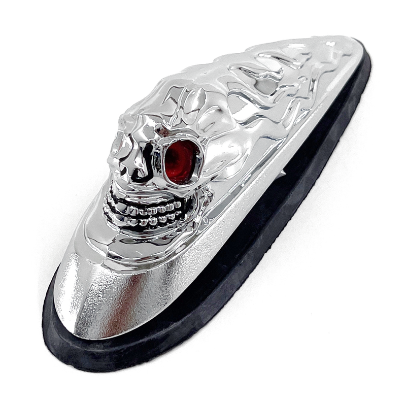 Fender Ornam. Chrome Skull Red Eye