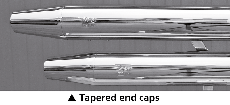End Caps Royal 80 Tapered Chrome