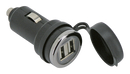12V Twin Usb Adapter Plug W/Cover
