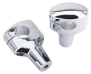 3 1/2" Riser Sets For 1 1/4" Fat Bar Chrome Fat Bar Risers H=3.5 Inch 1.25 Inch Bar