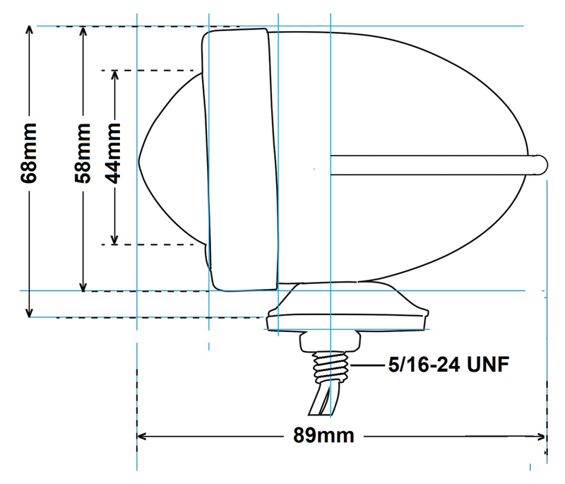 Bullet Light Winged Red