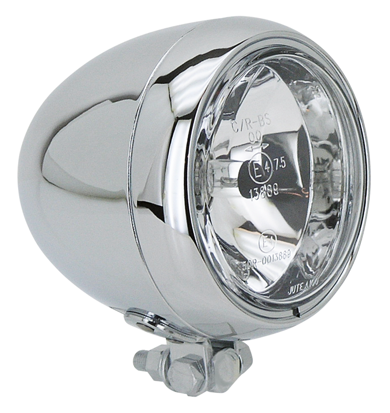 4.5 Inch Torpedo Headlight H4 Chrome