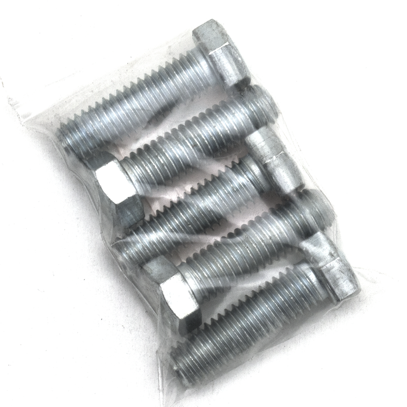 Zinc Hex Bolt 7/16-14X1-1/2 Inch - Pack Of 5